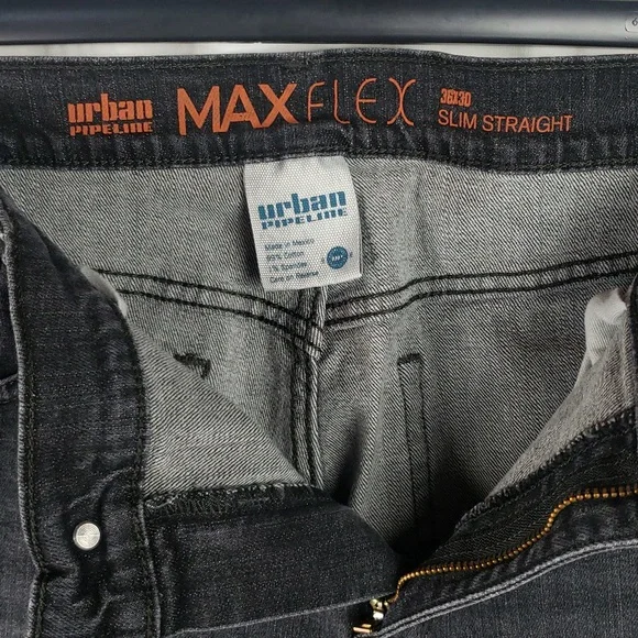 Urban Pipeline Men's 36X30 Max Flex Black Jeans - Picture 9 of 10